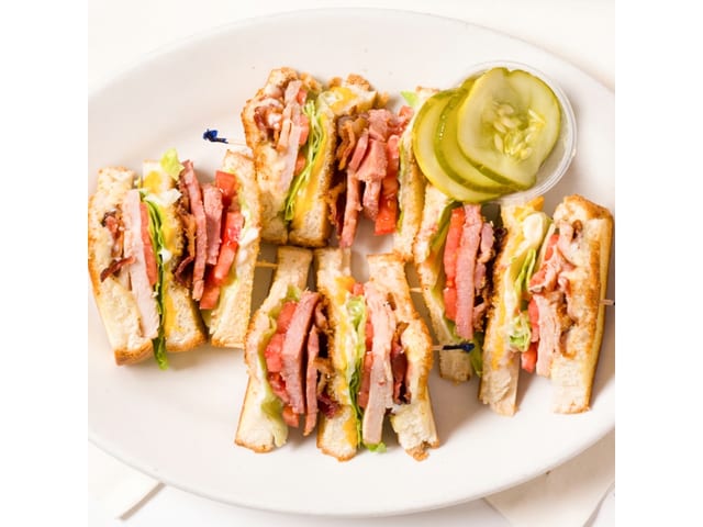 Three Meat Grilled Cheese Club